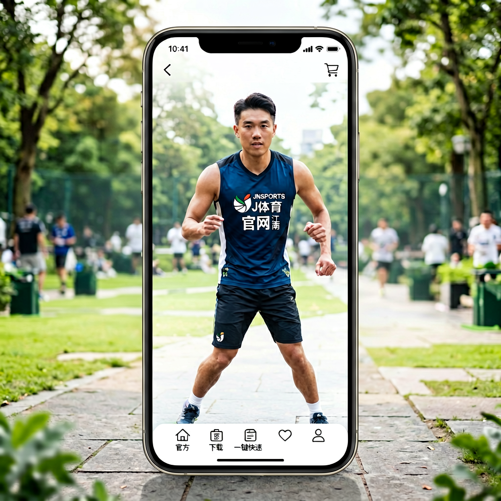 JN江南官方APP界面展示，呈现移动端注册与服务功能
